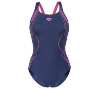 Arena - Women's Graphic Swimsuit Swim Pro Back - Maillot de bain - 36 - navy / shocking pink