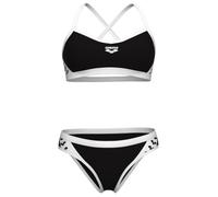 Arena - Women's Icons Bikini Cross Back Solid - Bikini - 36 - black / white