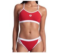 Arena - Women's Icons Bikini Cross Back Solid - Bikini - 42 - red / white
