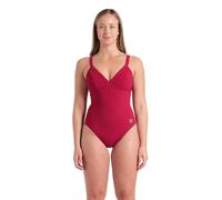 ARENA Women's Lara Shapewear Soft Curve Back B Cup One Piece Swimsuit Maillot de Bain, Oignons Rouges, 44 Femmes