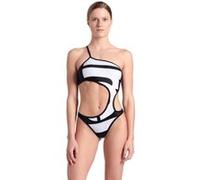 Arena Women's Logo Swimsuit Single Shou White Multi-black-bl Taille: L | Maillots une pièce Outlet | Femme | Blanche