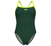 Arena - Women's Monogram Swimsuit Challenge Back - Maillot de bain - 32 - dark sage multi / artic lime