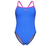 Arena - Women's Monogram Swimsuit Challenge Back - Maillot de bain - 42 - blue river multi / shocking pink