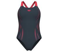 Arena - Women's Poseidonia Swimsuit Swim Pro Back LB - Maillot de bain - 34 - asphalt / bright coral