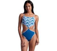 Arena Women's Rule Breaker Swimsuit Twist'n'mi White Multi Blue Co Taille: M | Maillots une pièce Outlet | Femme | Blanche