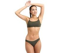 Arena Women's Solid Bikini Bandeau Tie B Dark Olive Taille: 36 | Bikinis Outlet | Femme | Vert
