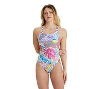 ARENA Women's Swimsuit Swim Pro Back Graphic 1 pièce Femme, Multicolore (White/Multi), 36
