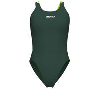 Arena - Women's Swimsuit Tech Multi Solid - Maillot de bain - 36 - dark sage / artic lime