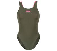 Arena - Women's Swimsuit Tech Multi Solid - Maillot de bain - 36 - dark sage / shocking pink
