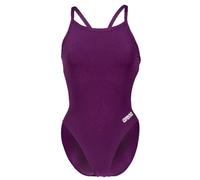 Arena - Women's Team Swimsuit Challenge Solid - Maillot de bain - 42 - plum / white