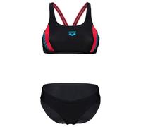 Arena Femme Threefold R Two Piece Swimsuit, Black-black-anguria, 40 EU