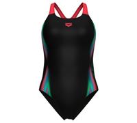 Arena - Women's Two Sides Swimsuit Swim Pro Back - Maillot de bain - 36 - black multi / black / bright coral