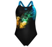 Arena - Women's Vibrant Swimsuit Swim Pro Back - Maillot de bain - 38 - black / multi / turquoise