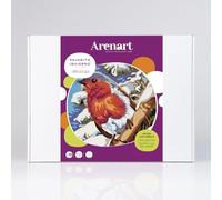 Arenart - Set de peinture avec sables - oiseau en hiver 38 x 46 cm