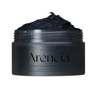 ARENCIA - Arencia Fresh Cloud Gommage corporel et cuir chevelu au sel de mer (noir) : exfoliation, élimination des imperfections pour une peau douce et soyeuse
