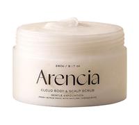 Arencia Fresh Cloud Gommage corps et cuir chevelu, Thé blanc et néroli - 260 g