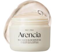Arencia Rice Mucin Overnight Glow Masque facial sérum 30, 50 g, repulpe la peau avec acide hyaluronique