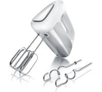 Arendo Batteur électrique Batteur à main - incl. 2 fouets et 2 crochets à pétrir en inox - batteur à main - déverrouillage du crochet - touche turbo - sécurité thermique - aspect inox