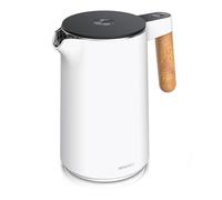 Arendo - Bouilloire avec réglage de la température - acier inoxydable - 45-100 degrés - 1,5 l - double paroi - sans BPA - Fonction maintien au chaud - Cuiseur à thé avec indicateur de température