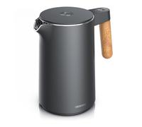 Arendo - Bouilloire avec réglage de la température - Acier inoxydable - 45-100 degrés - 1.5 litre - Double paroi - Sans BPA - Fonction maintien au chaud - Cuiseur à thé avec indicateur de température