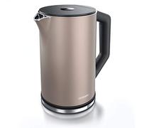 Arendo Bouilloire Électrique Température Réglable 40 à 100°C - Bouilloire Inox 1,5 L 2 200 W, 4 Températures Prédéfinies, Maintien au Chaud 30 min, Double Paroi, Sans BPA, Elegant - Bronze