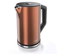 Arendo Bouilloire Électrique Température Réglable 40 à 100°C - Bouilloire Inox 1,5 L 2 200 W, 4 Températures Prédéfinies, Maintien au Chaud 30 min, Double Paroi, Sans BPA, Elegant - Cuivre