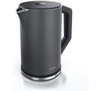 bouilloire en acier inoxydable avec réglage de la température 40-100 °c en 5 ° design double paroi design élégant 1,5 l 2200 w