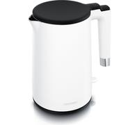 Arendo Bouilloire inox CORE, 1,5L, 2000W, double paroi, sans BPA, Cool-Touch, base 360°, LED, protection anti-surchauffe, blanc mat