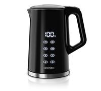 Arendo - Bouilloire numérique avec réglage de la température - Acier inoxydable - Design à double paroi Cool Touch - Écran dans le boîtier - Sans fil - 2200 W - 1,7 L - Protection contre la surchauffe