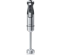 Arendo Mixeur plongeant 1000 W Set en acier inoxydable, couteau à quatre lames, mixeur plongeant, réglage de la vitesse en continu, touche turbo, pied de mixage amovible, GS