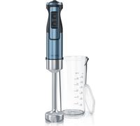 Arendo mixeur plongeant en acier inoxydable 1000 watts - couteau à quatre lames - mixeur à main - mixeur plongeant - réglage de la vitesse en continu - touche turbo - pied mixeur amovible - verre dose