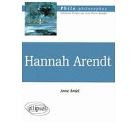 Arendt - Anne Amiel - Ellipses - broché - Biographie