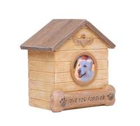 arenmi Urnes funéraires pour animaux de compagnie - En résine - Avec mots de mémoire - Boîte de cendres funéraires pour animaux de compagnie