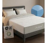 Arensberger LINA NANOCELL® Matelas en mousse gel 90x200 cm - 11 cm de mousse gel - Dureté H3 - Respirant - Housse amovible 240 g/m² - Lavable jusqu'à 60 °C