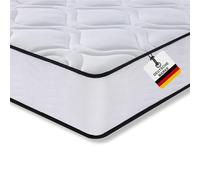 Arensberger Lisa Matelas 180 x 200 cm | À ressorts avec mousse froide et 7 zones | Hauteur ergonomique 19 cm | Dureté H2/H3 | Ressorts ensachés HR