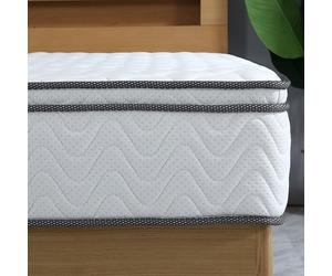 Arensberger Viktoria Matelas 120 x 200 cm - Matelas à ressorts avec dureté dynamique (H2 H3 H4) et surmatelas intégré - Hauteur ergonomique 25 cm - Ressorts ensachés - 120 x 200 cm