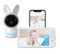 ARENTI 2K/3MP Babyphone Caméra, 5"" Moniteur Vidéo pour Bébé, 2,4GHz+5GHz Caméra Surveillance Bébé WiFi, VOX, Audio Bidirectionnel