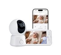 ARENTI Babyphone Camera Bébé, Baby Phone Vidéo Connecté Smartphone, Baby Moniteur Vidéo avec VOX, Détection de Température, Alertes Intelligentes/Vision Nocturne/Suivi Automatique