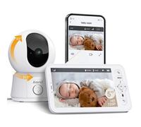 ARENTI Babyphone Camera Bébé, Baby Phone Vidéo Connecté Smartphone, Baby Moniteur Vidéo avec VOX, Détection de Température