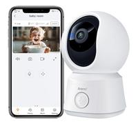 ARENTI Caméra Surveillance WiFi Intérieur, Babyphone Camera Bébé, Baby Phone Vidéo Connecté Smartphone,Détection de Température, Alertes Intelligentes/Vision Nocturne/Suivi Automatique(sans Moniteur)