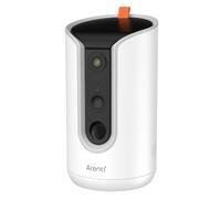 ARENTI Dog Treat Petcam1T Caméra de surveillance WiFi innovante pour animaux de compagnie avec distributeur de friandises intégré, interaction avec les animaux domestiques en l'absence