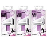 Areon Clima Fresh Désodorisant Maison Bien-être Climatiseur Rafraichisseur d Air Wellness Lot de 3