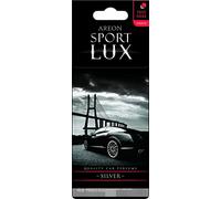 Areon Désodorisant Voiture Sport Luxe Argent Rétroviseur Pendu Noir 2D (Silver Lot de 10)