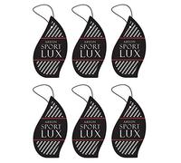 Areon Désodorisant Voiture Sport Luxe Platine Rétroviseur Pendu Noir 2D (Platinum Lot de 6)