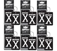 Areon Désodorisants pour voiture en forme de X - Lot de 3, Noir