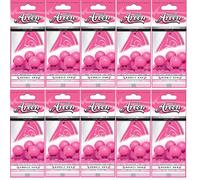 Areon Mon – Désodorisant voiture Bubble Gum – Pendu au rétroviseur Rose – Lot de 10