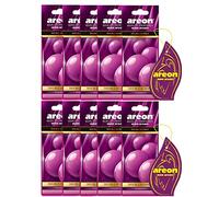 AREON Mon Désodorisant Voiture Double Bubble Gum Rose Rétroviseur Pendu Maison (Lot DE 10)
