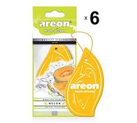 Areon Mon Désodorisant Voiture Melon Rétroviseur Pendu Jaune Maison (Lot de 6)
