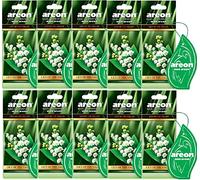 AREON Mon Désodorisant Voiture Muguet Fleur Rétroviseur Pendu Vert Maison (Lily of The Valley Lot de 1)