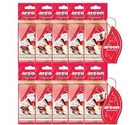 Areon Mon Désodorisant Voiture Pomme et Cannelle Rétroviseur Pendu Rouge Maison (Apple and Cinnamon Lot de 10)